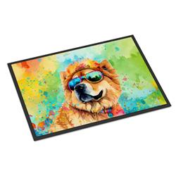 0.15 x 18 x 27 in. Chow Chow Hippie Dawg Doormat