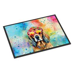 0.15 x 18 x 27 in. Cocker Spaniel Hippie Dawg Doormat