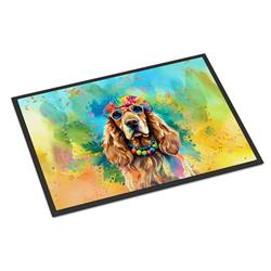 0.15 x 18 x 27 in. Cocker Spaniel Hippie Dawg Doormat