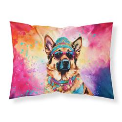 0.15 x 20.5 x 30 in. German Shepherd Hippie Dawg Standard Pillowcase
