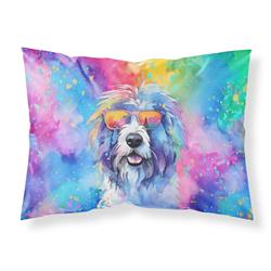 DAC2534PILLOWCASE 0.15 x 20.5 x 30 in. Old English Sheepdog Hippie Dawg Standard Pillowcase