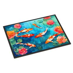 0.15 x 24 x 36 in. Koi Fish Doormat