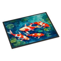 0.15 x 24 x 36 in. Koi Fish Doormat