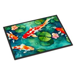 0.15 x 24 x 36 in. Koi Fish Doormat
