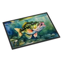 0.15 x 24 x 36 in. Largemouth Bass Doormat