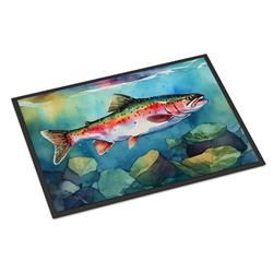 0.15 x 24 x 36 in. Rainbow Trout Doormat