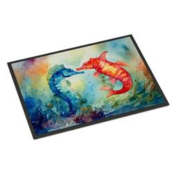 0.15 x 24 x 36 in. Seahorses Doormat