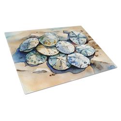 0.2 x 15 x 12 in. Sand Dollars Glass Cutting Board, Large
