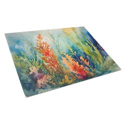 0.2 x 15 x 12 in. Seaweed Glass Cutting Board, Large