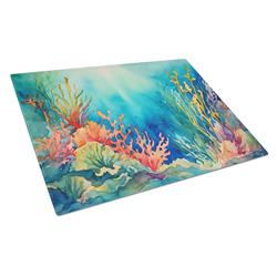 0.2 x 15 x 12 in. Seaweed Glass Cutting Board, Large