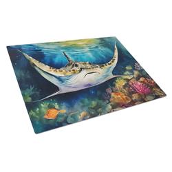 0.2 x 15 x 12 in. Sting Ray Glass Cutting Board, Large