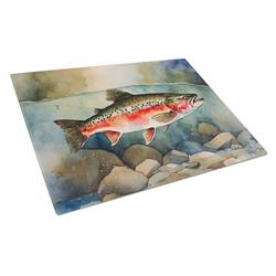 0.2 x 15 x 12 in. Trout Glass Cutting Board, Large