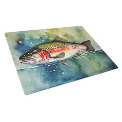 0.2 x 15 x 12 in. Trout Glass Cutting Board, Large