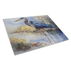 0.2 x 15 x 12 in. Blue Heron Glass Cutting Board, Large