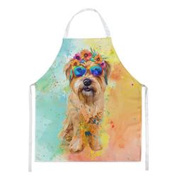 Picture of Carolines Treasures DAC2480APRON 0.01 x 30 x 27 in. Cairn Terrier Hippie Dawg Apron