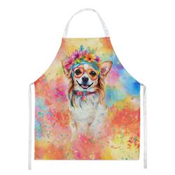 Picture of Carolines Treasures DAC2488APRON 0.01 x 30 x 27 in. Chihuahua Hippie Dawg Apron