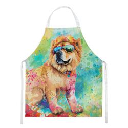 Picture of Carolines Treasures DAC2490APRON 0.01 x 30 x 27 in. Chow Chow Hippie Dawg Apron