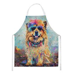 Picture of Carolines Treasures DAC2491APRON 0.01 x 30 x 27 in. Chow Chow Hippie Dawg Apron