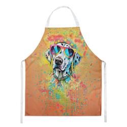 Picture of Carolines Treasures DAC2500APRON 0.01 x 30 x 27 in. Dalmatian Hippie Dawg Apron