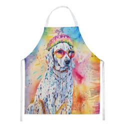 Picture of Carolines Treasures DAC2501APRON 0.01 x 30 x 27 in. Dalmatian Hippie Dawg Apron