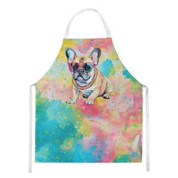 Picture of Carolines Treasures DAC2507APRON 0.01 x 30 x 27 in. French Bulldog Hippie Dawg Apron