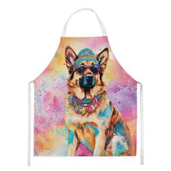 Picture of Carolines Treasures DAC2511APRON 0.01 x 30 x 27 in. German Shepherd Hippie Dawg Apron