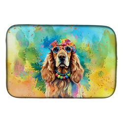0.2 x 21 x 14 in. Cocker Spaniel Hippie Dawg Dish Drying Mat