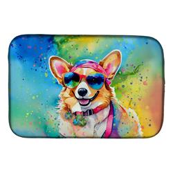 0.2 x 21 x 14 in. Corgi Hippie Dawg Dish Drying Mat