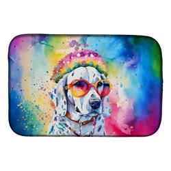 0.2 x 21 x 14 in. Dalmatian Hippie Dawg Dish Drying Mat