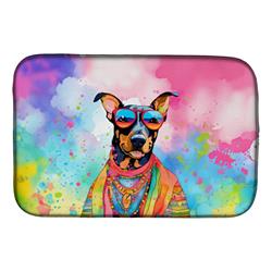 0.2 x 21 x 14 in. Doberman Pinscher Hippie Dawg Dish Drying Mat