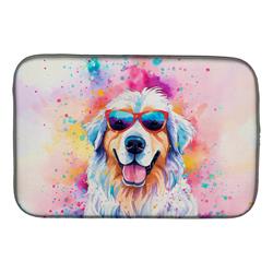 0.2 x 21 x 14 in. Great Pyrenees Hippie Dawg Dish Drying Mat