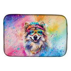 0.2 x 21 x 14 in. Keeshond Hippie Dawg Dish Drying Mat
