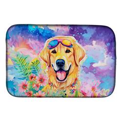 0.2 x 21 x 14 in. Yellow Labrador Hippie Dawg Dish Drying Mat