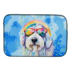DAC2535DDM 0.2 x 21 x 14 in. Old English Sheepdog Hippie Dawg Dish Drying Mat