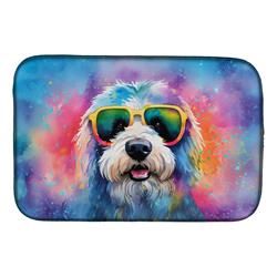 DAC2536DDM 0.2 x 21 x 14 in. Old English Sheepdog Hippie Dawg Dish Drying Mat