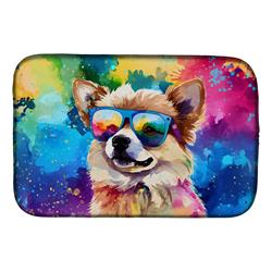 0.2 x 21 x 14 in. Pomeranian Hippie Dawg Dish Drying Mat
