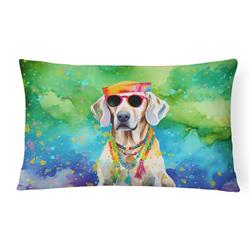 3 x 16 x 12 in. Weimaraner Hippie Dawg Fabric Decorative Pillow