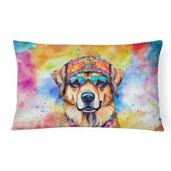 3 x 16 x 12 in. Hippie Dawg Fabric Decorative Pillow