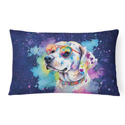 3 x 16 x 12 in. Hippie Dawg Fabric Decorative Pillow