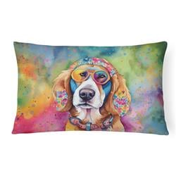 3 x 16 x 12 in. Hippie Dawg Fabric Decorative Pillow