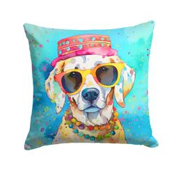 3 x 18 x 18 in. Hippie Dawg Fabric Decorative Pillow