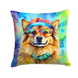 3 x 18 x 18 in. Hippie Dawg Fabric Decorative Pillow