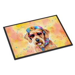0.15 x 18 x 27 in. Airedale Terrier Hippie Dawg Doormat