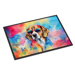 0.15 x 18 x 27 in. Beagle Hippie Dawg Doormat