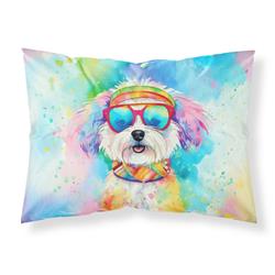 0.15 x 20.5 x 30 in. Bichon Frise Hippie Dawg Standard Pillowcase