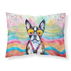 0.15 x 20.5 x 30 in. Boston Terrier Hippie Dawg Standard Pillowcase