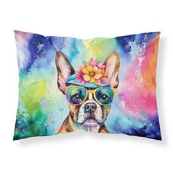 0.15 x 20.5 x 30 in. Boston Terrier Hippie Dawg Standard Pillowcase