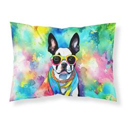 0.15 x 20.5 x 30 in. Boston Terrier Hippie Dawg Standard Pillowcase
