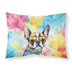 0.15 x 20.5 x 30 in. Boston Terrier Hippie Dawg Standard Pillowcase