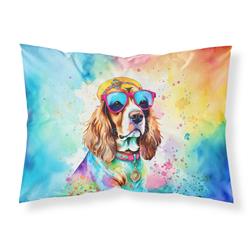 0.15 x 20.5 x 30 in. Cavalier Spaniel Hippie Dawg Standard Pillowcase